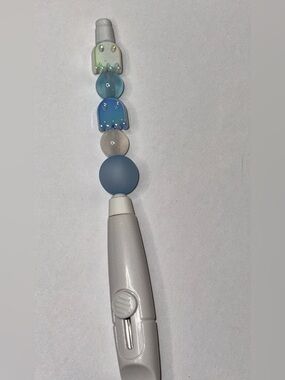 Blue Beaded Cute Ghost Box Cutter